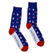 Lade das Bild in den Galerie-Viewer, Sail Away Crazy Socks - Crazy Sock Thursdays