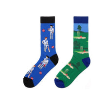 Charger l'image dans la galerie, Anyone for Cricket? Odd Paired Crazy Socks - Crazy Sock Thursdays
