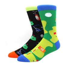 Lade das Bild in den Galerie-Viewer, Fore! Golf Themed Odd Paired Crazy Socks - Crazy Sock Thursdays
