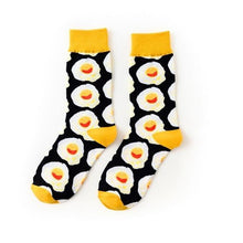 Load image into Gallery viewer, Sunny Side Up Eggs Crazy Socks - Crazy Sock Thursdays
